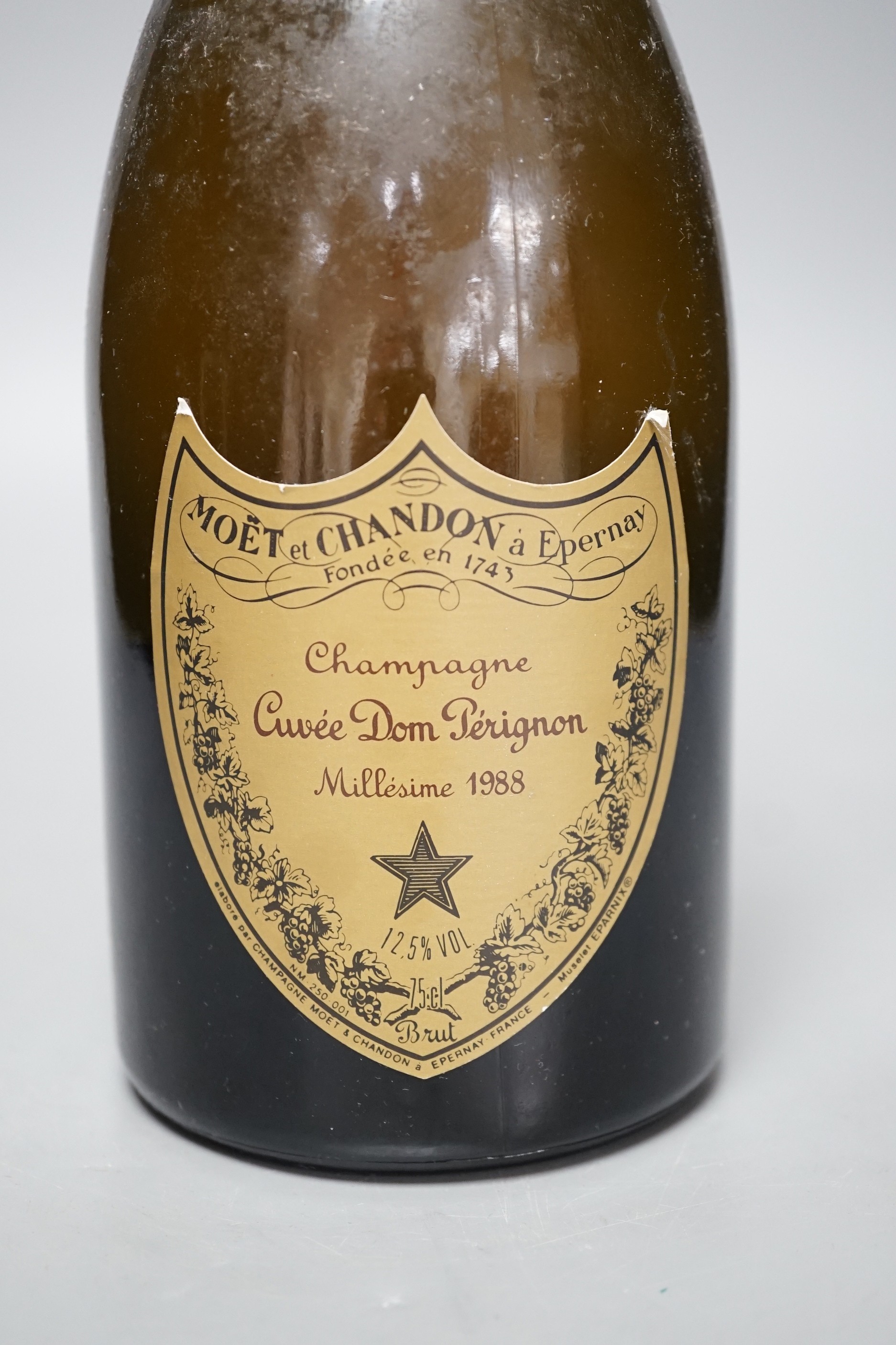 A bottle of 1988 Moët et Chandon Dom Perignon